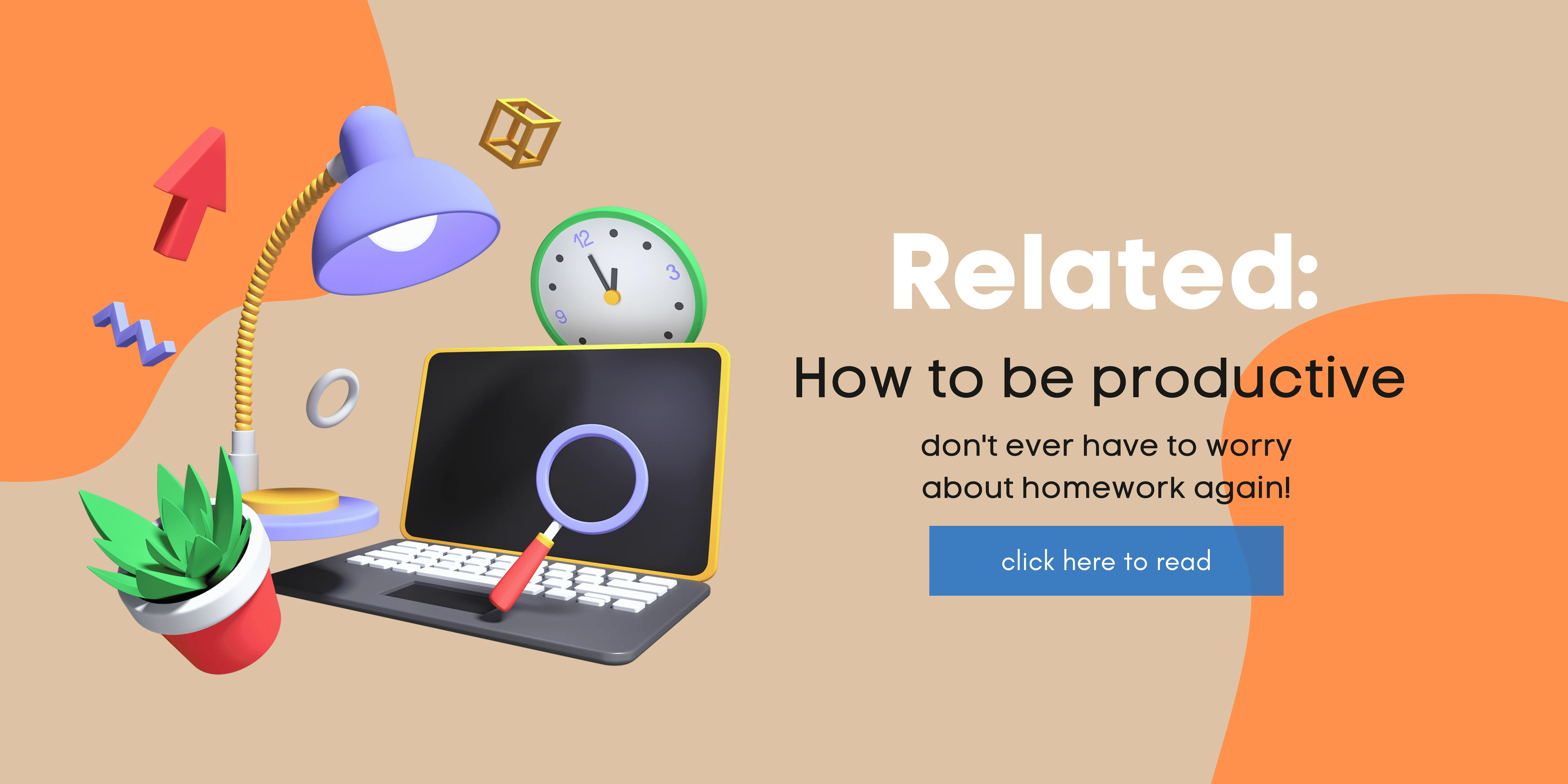 how to be productive blog banner