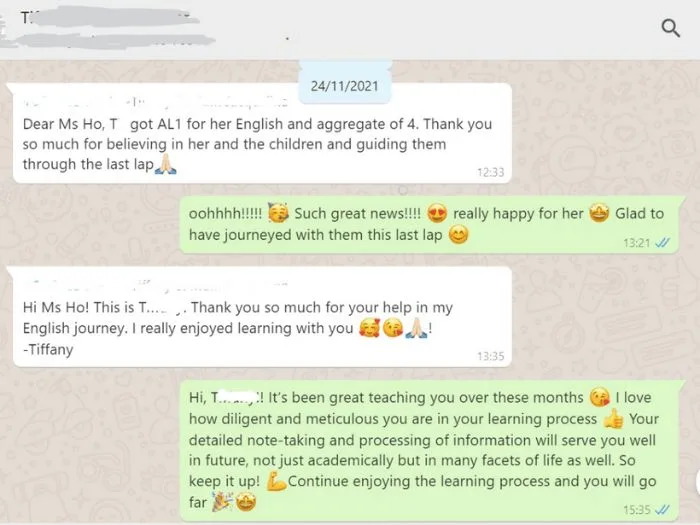 Building English skills through English tuition