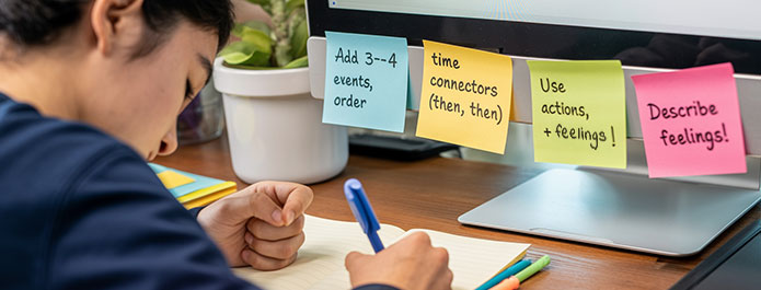Writing body text of Personal Recount essays