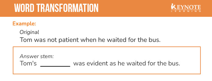 Word Transformation Questions